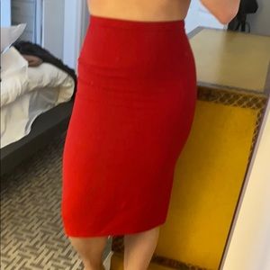 Valentino Red Pencil skirt